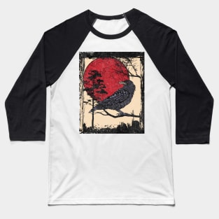 corvidae red blood moon Baseball T-Shirt